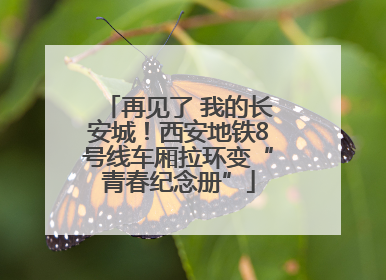 再见了 我的长安城！西安地铁8号线车厢拉环变“青春纪念册”
